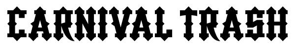 Carnival Trash font preview
